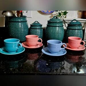 VTG Fiestaware Cups/Saucers Spring Pallete! 4 To Choose From!
